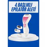 Marsilyan Profesyonel 4in1 Çok Amaçlı Epilasyon Aleti Şarjlı Pratik Taşınabilir - Renkli - standart