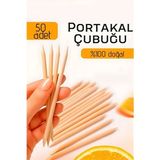Marsilyan Profesyonel 50’li Portakal Çubuğu Seti - 11.5 cm Manikür & Pedikür Et Itici ve Tırnak Temizleme Seti 722611