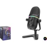 Marsilyan Profesyonel Çift Modlu Gaming Rgb Mikrofon 192 Khz / 24 Bit Type-C - Siyah Me5