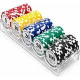 Marsilyan Profesyonel Poker Fişi Seti 100 Adet Casino Chip ALK5368 - standart