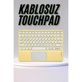 Marsilyan Profesyonel Wifi Q Klavye Bluetooth Klavye Touchpad 10.8 Inç - 001-Renkli