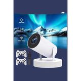 Marsilyan Projeksiyon Cihazı Video Oyun Konsolu Projektör Taşınabilir Ayaklı Çift Kollu 4K Çözünürl