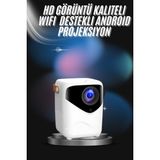 Marsilyan Projeksiyon Ev Sineması Bluetooth 4K Hd Kaliteli Görüntü Kumandalı - 0 - Siyah