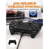 Marsilyan Ps4 Uyumlu Kablosuz Oyun Kolu – Titreşimli, Şarjlı ve Ergonomik Yeni Nesil - 1