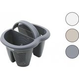 Marsilyan Qlux L-00515 Heybe Kaşıklık Tezgah Üstü 4 Bölmeli - Plastik (4887) - Renkli