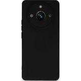 Marsilyan Realme 11 Pro Kılıf Nano Içi Kadife Silikon - Siyah
