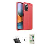 Marsilyan™- Redmi Note 10 Pro Kılıf Doruk Klasik Özel Seri - Siyah 20D Premium Cam Ekran Koruyucu + Kamera Lens Koruma C