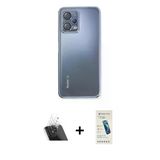 Marsilyan™- Redmi Note 12 5G Kılıf Vadi Minimal - Şeffaf Pasifik Cam Ekran Koruyucu + Kamera Lens Koruma Cam - Sf