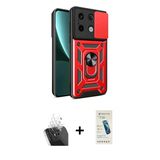 Marsilyan™- Redmi Note 13 Pro 4G Kılıf Ahenk Klasik - Şeffaf Pasifik Cam Ekran Koruyucu + Kamera Lens Koruma Cam - Sf