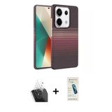 Marsilyan™- Redmi Note 13 Pro 4G Kılıf Doruk Serisi - Şeffaf Pasifik Cam Ekran Koruyucu + Kamera Lens Koruma Cam - Sf