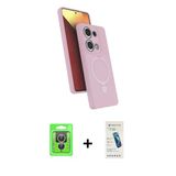 Marsilyan™- Redmi Note 13 Pro 4G Kılıf İz Işık Koleksiyonu - Şeffaf Pasifik Cam Ekran Koruyucu + Raze Metal Kamera Lens