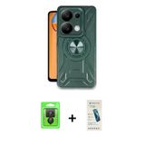Marsilyan™- Redmi Note 13 Pro 4G Kılıf Nova Yansıma Prime - Şeffaf Pasifik Cam Ekran Koruyucu + Raze Metal Kamera Lens -