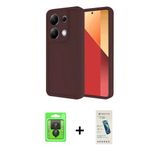 Marsilyan™- Redmi Note 13 Pro 4G Kılıf Yankı Yansıma Özel Seri - Şeffaf Pasifik Cam Ekran Koruyucu + Raze Metal Kamera L
