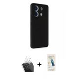 Marsilyan™- Redmi Note 13 Pro 5G Kılıf Akış Asil Koleksiyonu - Şeffaf Pasifik Cam Ekran Koruyucu + Kamera Lens Koruma Ca