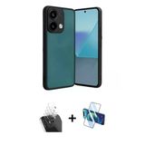 Marsilyan™- Redmi Note 13 Pro 5G Kılıf Kıvılcım Işık Serisi - Siyah 3D Antistatik Seramik Nano Ekran Koruyucu + Kamera L