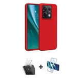 Marsilyan™- Redmi Note 13 Pro 5G Kılıf Kozmos Yansıma Özel Seri - Siyah 3D Antistatik Cam Ekran Koruyucu + Kamera Lens K