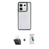 Marsilyan™- Redmi Note 13 Pro 5G Kılıf Nova Işık Serisi - Şeffaf Pasifik Cam Ekran Koruyucu + Kamera Lens Koruma Cam - S