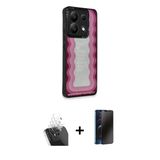 Marsilyan™- Redmi Note 13 Pro 5G Kılıf Odak Klasik Serisi - Siyah 3D Antistatik Hayalet Cam Ekran Koruyucu + Kamera Lens