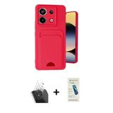 Marsilyan™- Redmi Note 13 Pro 5G Kılıf Vadi Çizgi Prime - Şeffaf Pasifik Cam Ekran Koruyucu + Kamera Lens Koruma Cam - S