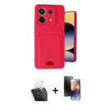 Marsilyan™- Redmi Note 13 Pro 5G Kılıf Vadi Çizgi Prime - Siyah 3D Antistatik Mat Seramik Nano Ekran Koruyucu + Kamera L