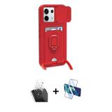 Marsilyan™- Redmi Note 13 Pro 5G Kılıf Vadi Form Prime - Siyah 3D Antistatik Cam Ekran Koruyucu + Kamera Lens Koruma Cam
