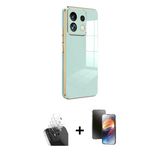 Marsilyan™- Redmi Note 13 Pro 5G Kılıf Yankı Serisi - Siyah 3D Antistatik Mat Seramik Nano Ekran Koruyucu + Kamera Lens