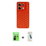 Marsilyan™- Redmi Note 13 Pro 5G Kılıf Zirve Form - Şeffaf Pasifik Cam Ekran Koruyucu + Raze Metal Kamera Lens - Sh