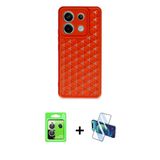 Marsilyan™- Redmi Note 13 Pro 5G Kılıf Zirve Form - Siyah 3D Antistatik Seramik Nano Ekran Koruyucu + Raze Metal Kamera