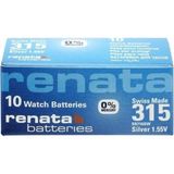 Marsilyan™- Renata 315 SR716SW 1.55V Alkalin Saat Pili 10 Adet - Renkli - standart