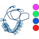 Marsilyan™- Renkli LASTIK=150CM--280CM E Uzar Çamaşır Ipi 12PCS Metal Mandallı BRKT-910316 BX40 - standart