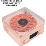 Marsilyan Retro Bluetooth Hoparlör Pembe - 1