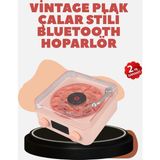 Marsilyan Retro Kristal Netliğinde Ses – Gece Işıklı Retro Bluetooth Hoparlör - 1