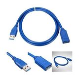 Marsilyan Revify 2 Metre USB 3.0 Uzatma Kablosu Erkek Dişi USB 3.0 Kablo USB 3 Uzatma Kablosu USB 3.0 2 Metre Uzatma Kablosu - 1 GB - 00-Siyah - Beyaz - Option-1