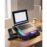 Marsilyan Rgb Fanlı Laptop Soğutma Standı USB Girişli Notebook Yükseltici - Renkli - 1