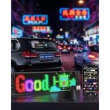 Marsilyan Rgb Kayan Yazı LED Panel Telefon Kontrollü Animasyonlu Akıllı Ekran - Renkli - standart