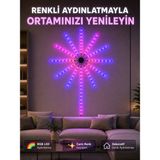Marsilyan Rgb LED Dekoratif Duvar Lambası Iç Mekân Telefon Kontrollü Ortam Aydınlatması - Renkli - 1