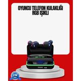 Marsilyan Rgb Oyuncu Bluetooth Kulaklık Düşük Gecikmeli Kablosuz 5.1 - Çok Renkli