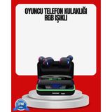 Marsilyan Rgb Oyuncu Bluetooth Kulaklık Düşük Gecikmeli Kablosuz 5.1 - MCT3832-2615 - Çok Renkli