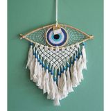 Marsilyan™- Rüya Kapanı Düş Kapanı Dream Catcher Göz Tasarımı ROSHITA-114 - Renkli