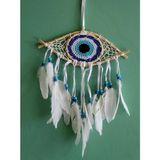 Marsilyan™- Rüya Kapanı Düş Kapanı Dream Catcher Göz Tasarımı Roshıta-56 - Renkli - 1