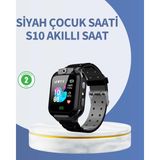 Marsilyan S10 Siyah Akıllı Çocuk Saati Anlık Konum Takibi ve Rota Geçmişi - 35 - 48 mm - Renkli