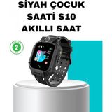 Marsilyan S10 Siyah Akıllı Çocuk Saati Konum Takip ve Güvenlik Özellikli - Standart - Renkli