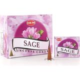 Marsilyan™- Sage Aromalı Konik Tütsü - Renkli - 1