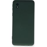Marsilyan™- Samsung Galaxy A01 Core Kılıf Nano Içi Kadife Silikon - Koyu Yeşil