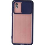 Marsilyan™- Samsung Galaxy A01 Core Kılıf Palm Buzlu Kamera Sürgülü Silikon - Lacivert