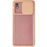 Marsilyan™- Samsung Galaxy A01 Core Kılıf Palm Buzlu Kamera Sürgülü Silikon - Pembe