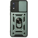 Marsilyan™- Samsung Galaxy A02 Kılıf Pars Lens Yüzüklü Silikon - Yeşil