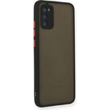 Marsilyan™- Samsung Galaxy A03S Kılıf Montreal Silikon Kapak - Siyah
