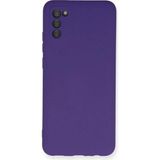 Marsilyan™- Samsung Galaxy A03S Kılıf Nano Içi Kadife Silikon - Mor