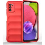 Marsilyan™- Samsung Galaxy A03S Kılıf Optimum Silikon - Kırmızı